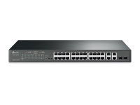 TP-LINK T1500-28PCT(TL-SL2428P) 24PORT 10/100Mbps +4 PORT GİGABİT SMART POE+ SWITCH - 1